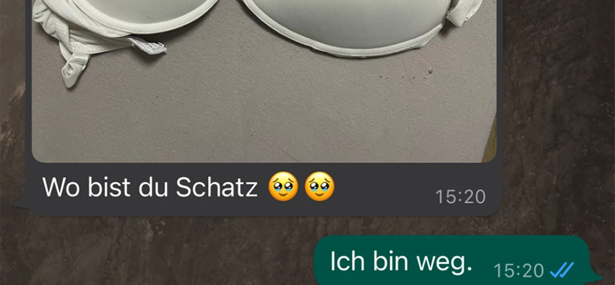 Sie hat einen BH gefunden