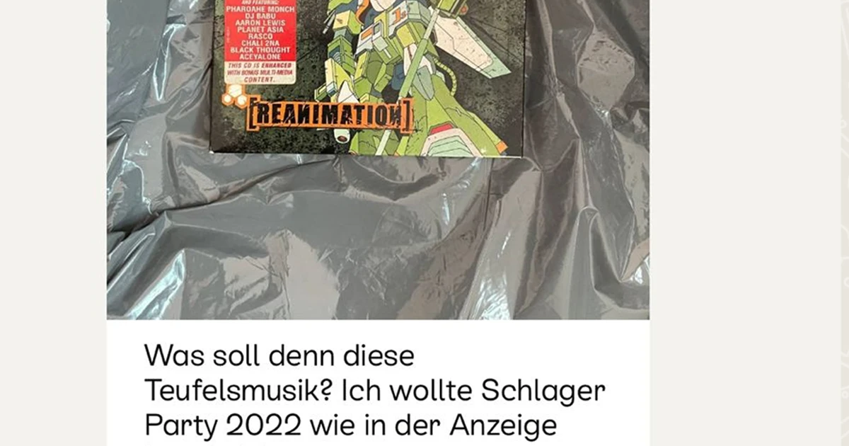 Er wollte eigentlich eine andere CD
